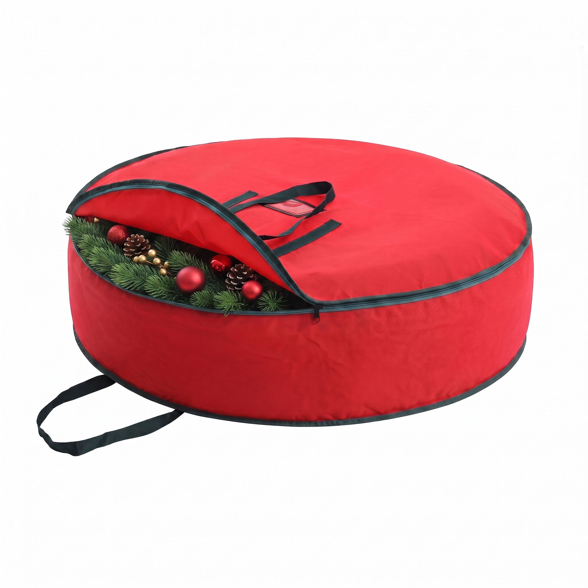 91CM Red Christmas Wreath & Garland Storage Bag