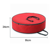 91CM Red Christmas Wreath & Garland Storage Bag