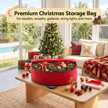 91CM Red Christmas Wreath & Garland Storage Bag