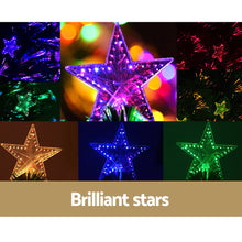 5FT Fibre Optic Christmas Tree with Multi-Colour LEDs & Star Topper