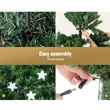 6FT Fibre Optic Christmas Tree with Multi-Colour LEDs & Star Topper