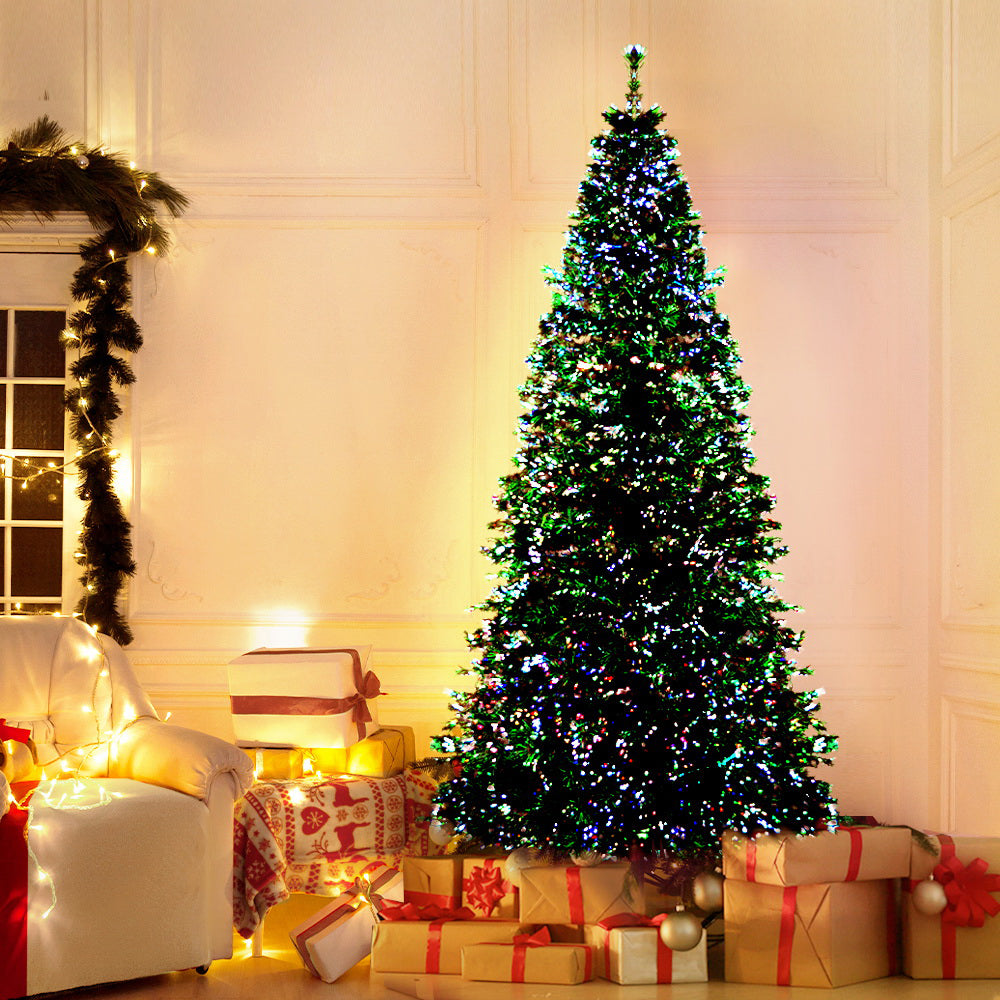 6FT Fibre Optic Christmas Tree with 300 Multi-Colour Lights