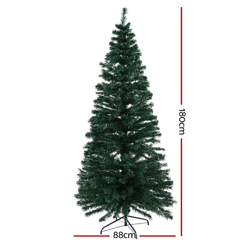 6FT Fibre Optic Christmas Tree with 300 Warm White Lights