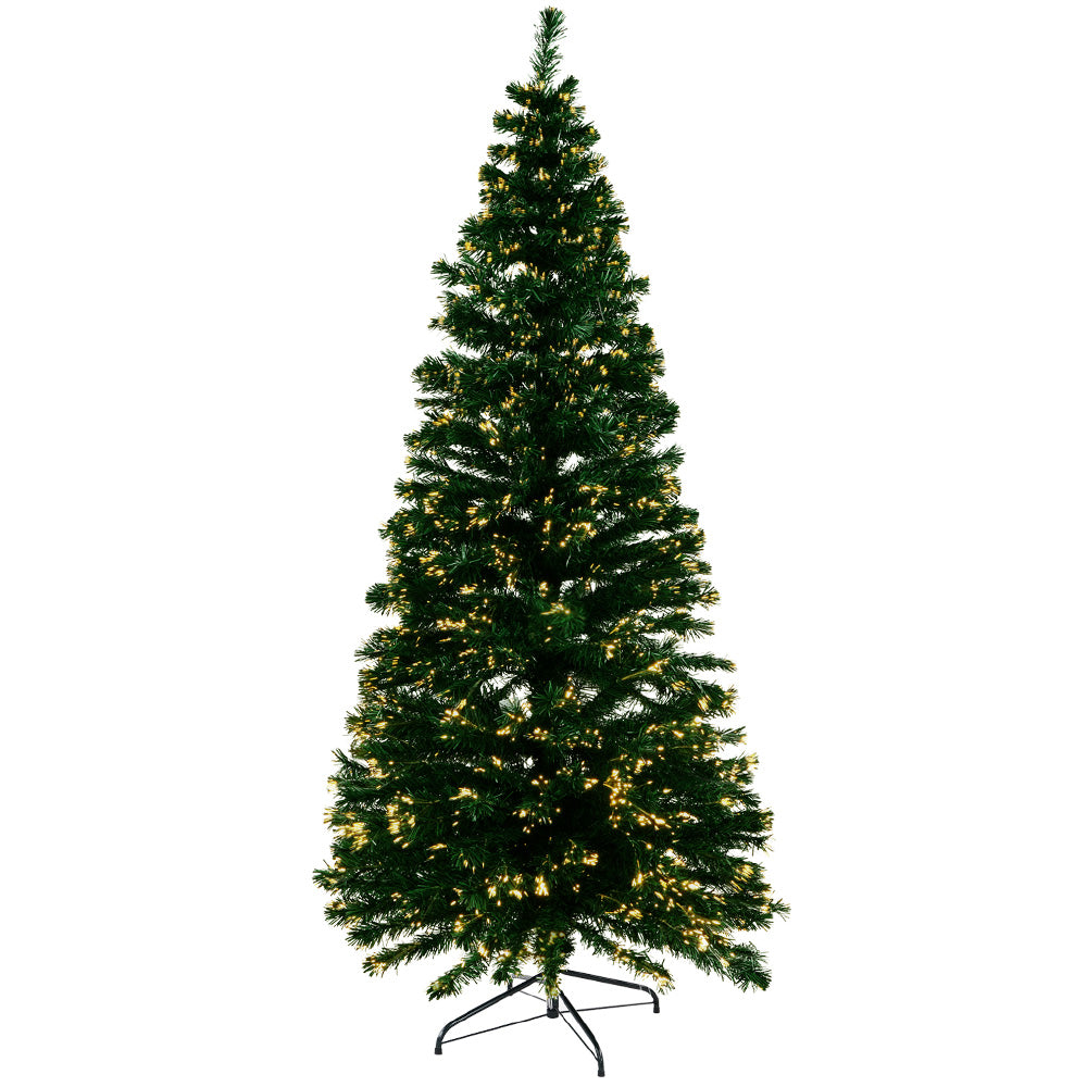 6FT Fibre Optic Christmas Tree with 300 Warm White Lights