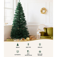 6FT Fibre Optic Christmas Tree with 300 Warm White Lights
