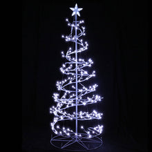 6FT Spiral LED Christmas Tree with 320 Cold White LEDs