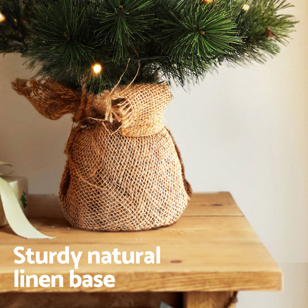 60CM Tabletop Christmas Tree with 50 LED Lights