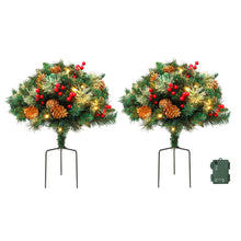 45CM Pre-Lit Christmas Pathway Trees with 50 LED – 2 Pack