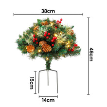 45CM Pre-Lit Christmas Pathway Trees with 50 LED – 2 Pack