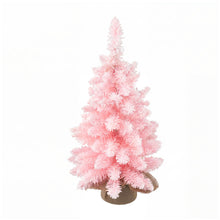 60CM Flocked Pink Tabletop Christmas Tree