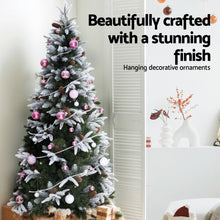 33 Piece Pink & White Christmas Bauble Decoration Set