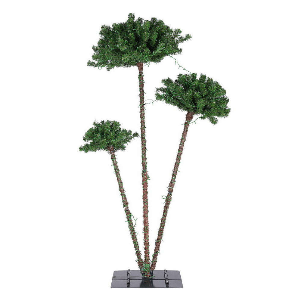 Pre-Lit Christmas Palm Tree Set with 930 Warm White LEDs