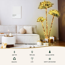 Pre-Lit Christmas Palm Tree Set with 930 Warm White LEDs