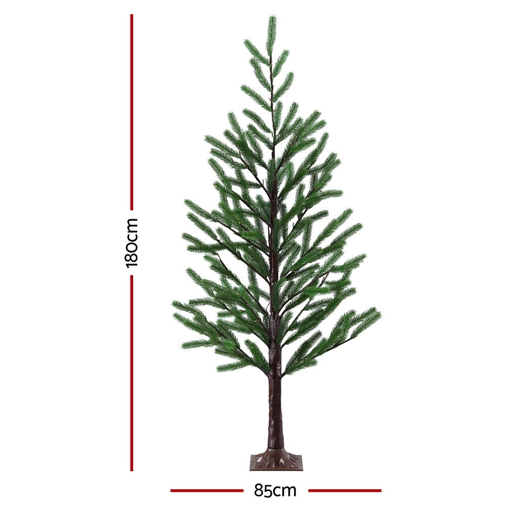 6FT Pre-Lit LED Christmas Tree with 120 Warm White LEDs