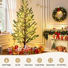 6FT Pre-Lit LED Christmas Tree with 120 Warm White LEDs