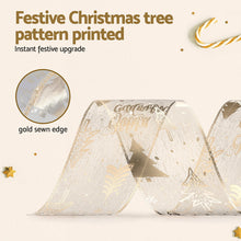 20M Gold Christmas Tree Ribbon Roll