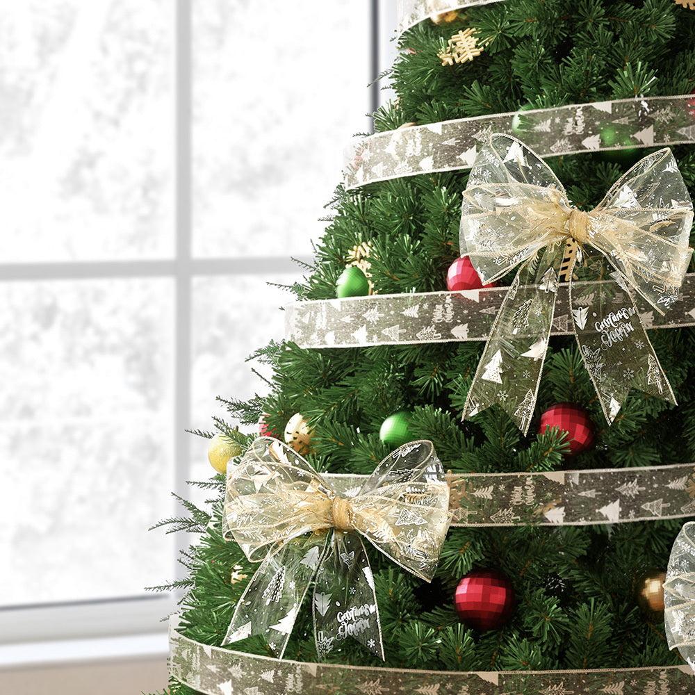 20M Gold Christmas Tree Ribbon Roll