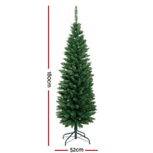 6FT Slim Green Fir Christmas Tree with 300 Tips