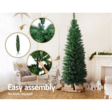 6FT Slim Green Fir Christmas Tree with 300 Tips
