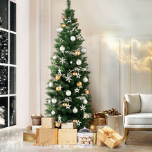 6FT Slim Green Fir Christmas Tree with 300 Tips