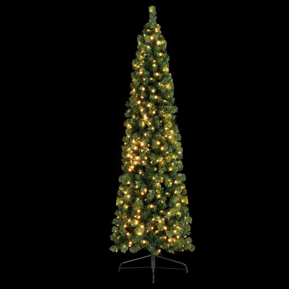 7FT Half Corner Christmas Tree with 250 LED Lights