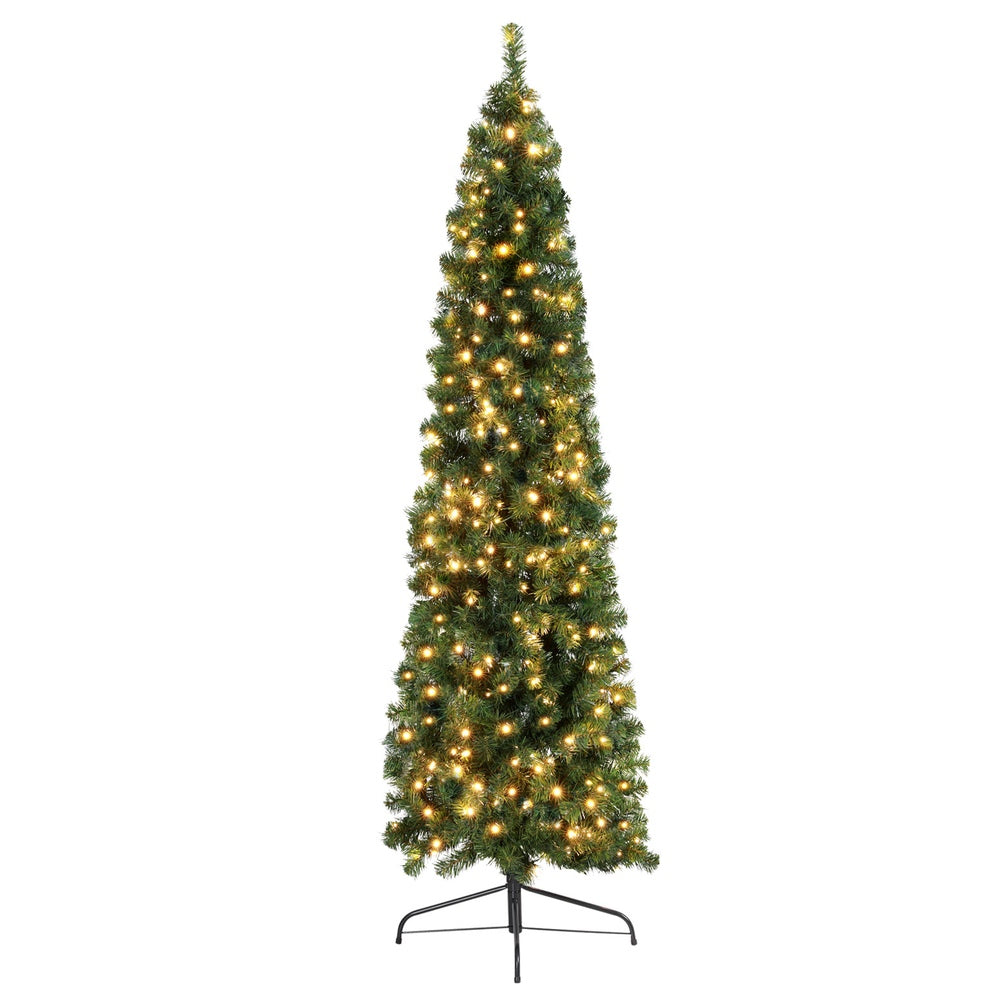 7FT Half Corner Christmas Tree with 250 LED Lights