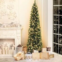 7FT Half Corner Christmas Tree with 250 LED Lights