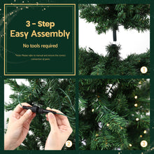 8FT Pre-Lit Half Christmas Tree with 280 Warm White LED