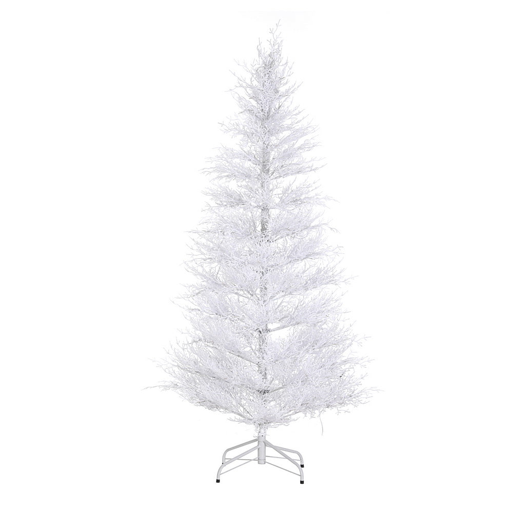 6FT Pre-Lit Iridescent Christmas Tree with 200 Multi-Colour LEDs
