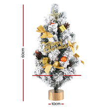 60CM Snow-Flocked Mini Christmas Tree – 100 Tips, Unlit