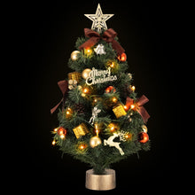 60CM Pre-Lit Tabletop Christmas Tree with 50 LED Lights & Ornaments