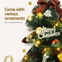 60CM Decorated Mini Christmas Tree – 50 Tips, 50 Warm White LED Lights