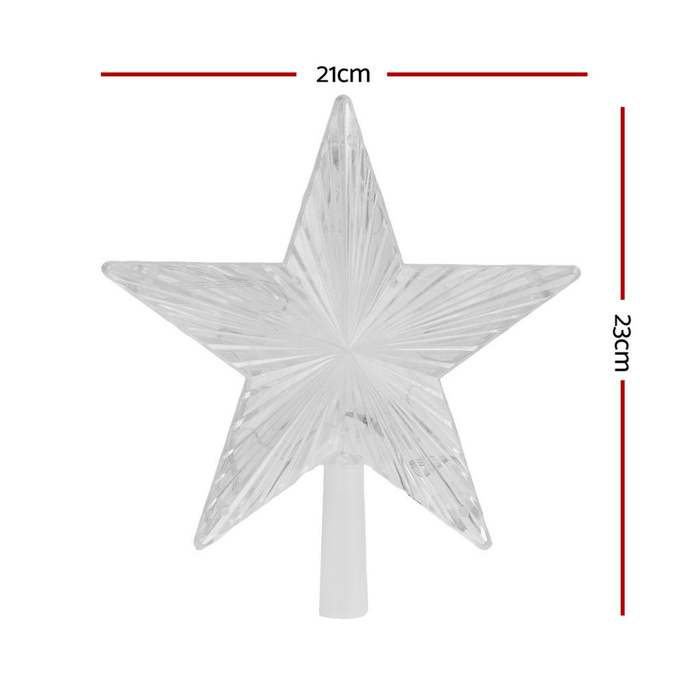 Christmas Tree Topper Star – RGB LED Lights with App Control