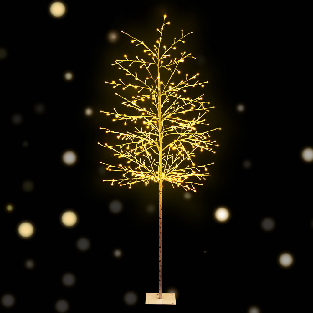 7FT Twig Christmas Tree – 480 Tips, 480 Warm White LED Lights
