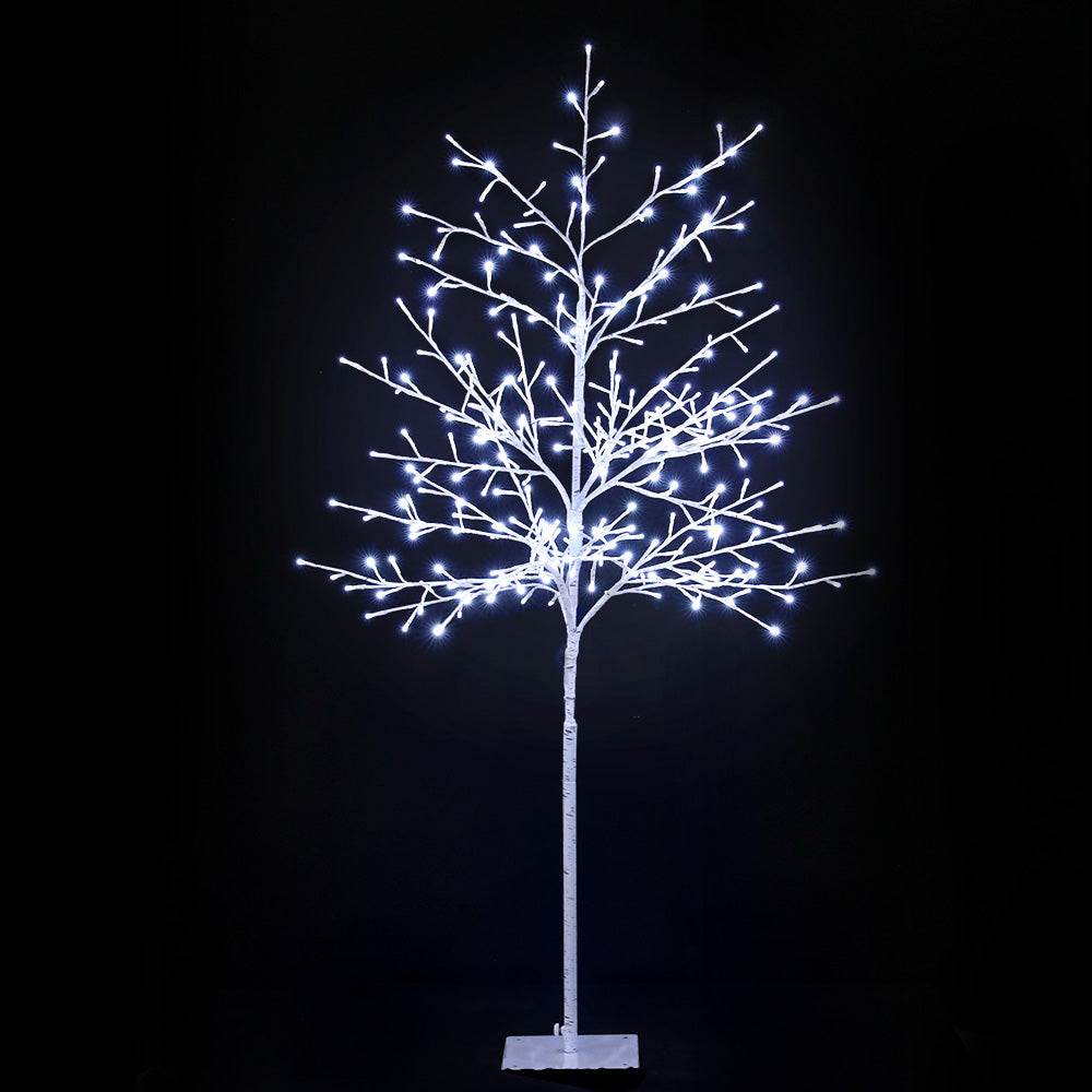 5FT Solar White LED Twig Christmas Tree – 304 LEDs