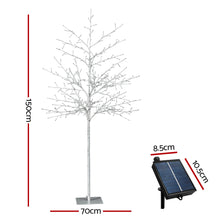 5FT Solar White LED Twig Christmas Tree – 304 LEDs