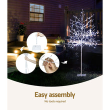 5FT Solar White LED Twig Christmas Tree – 304 LEDs