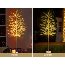 7FT Solar Warm White LED Twig Christmas Tree – 480 LEDs