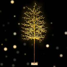 7FT Solar Christmas Tree – 480 Tips, 480 Warm White LED Lights