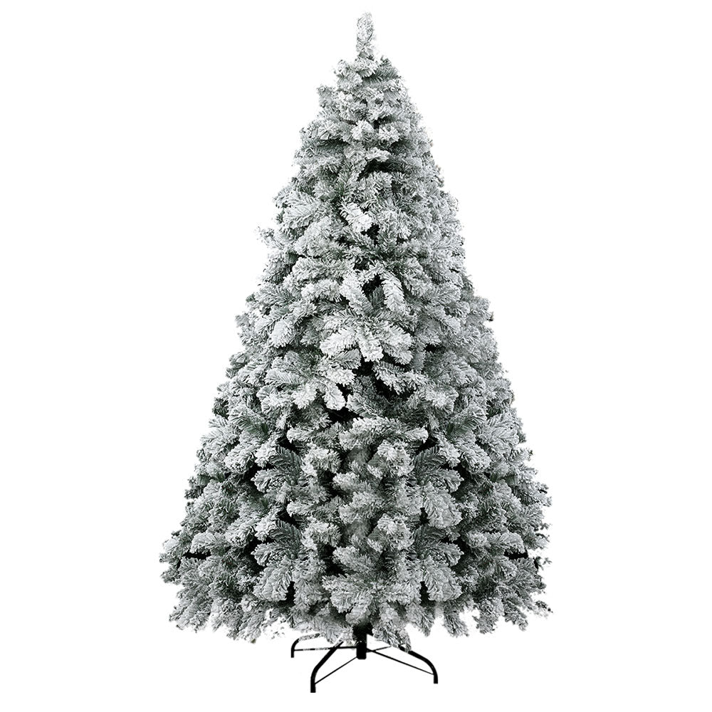 6FT Snow Flocked Christmas Tree with 468 Tips