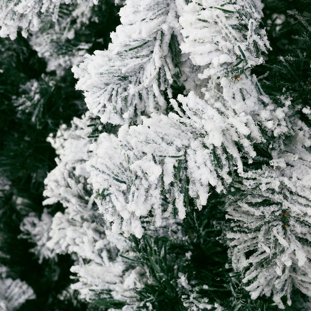 6FT Snow Flocked Christmas Tree with 468 Tips