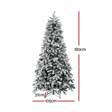 6FT Snow-Flocked Christmas Tree with 350 LED Lights