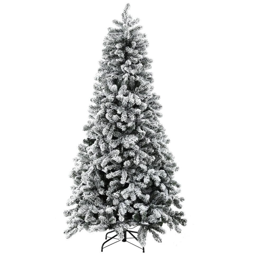 6FT Snow-Flocked Christmas Tree with 350 LED Lights