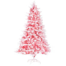 6FT Pink Snow-Flocked Christmas Tree