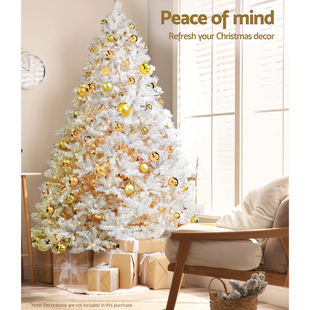 7FT White Fir Christmas Tree with 1000 Tips