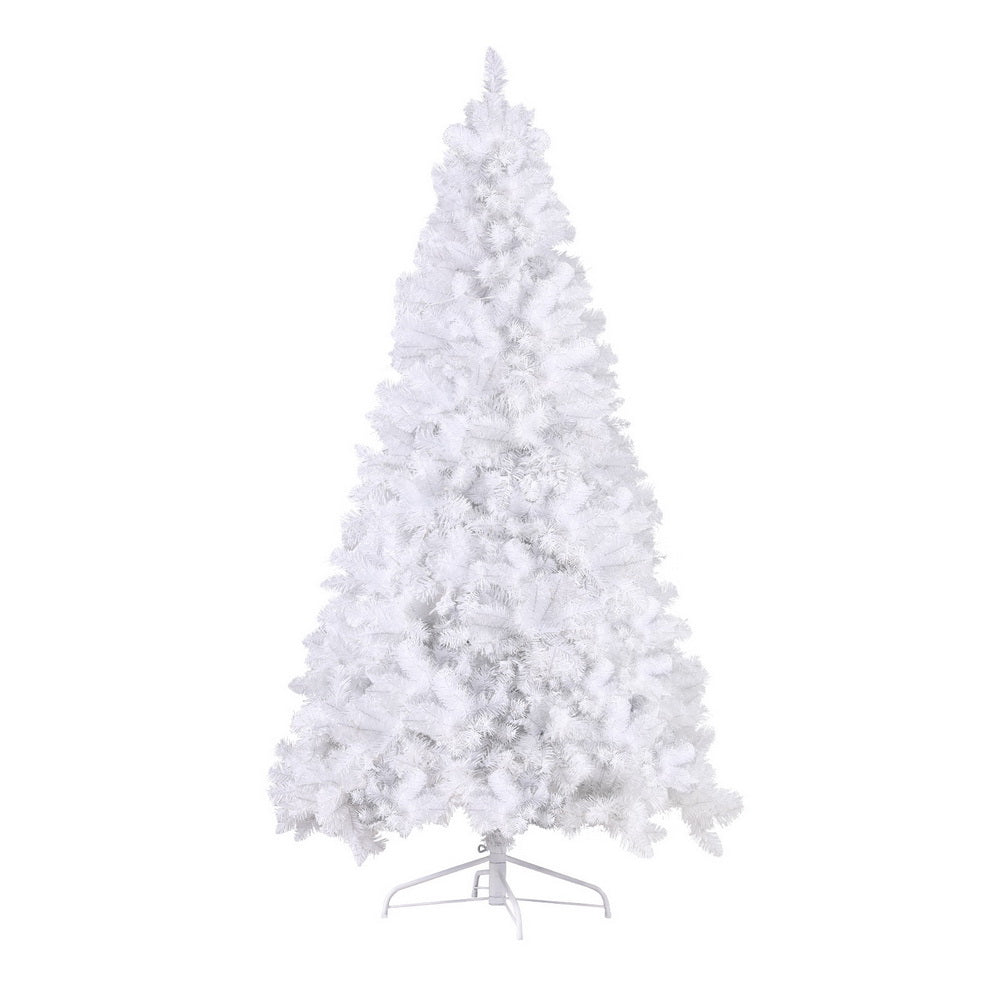 7FT White Christmas Tree with 500 LED Lights