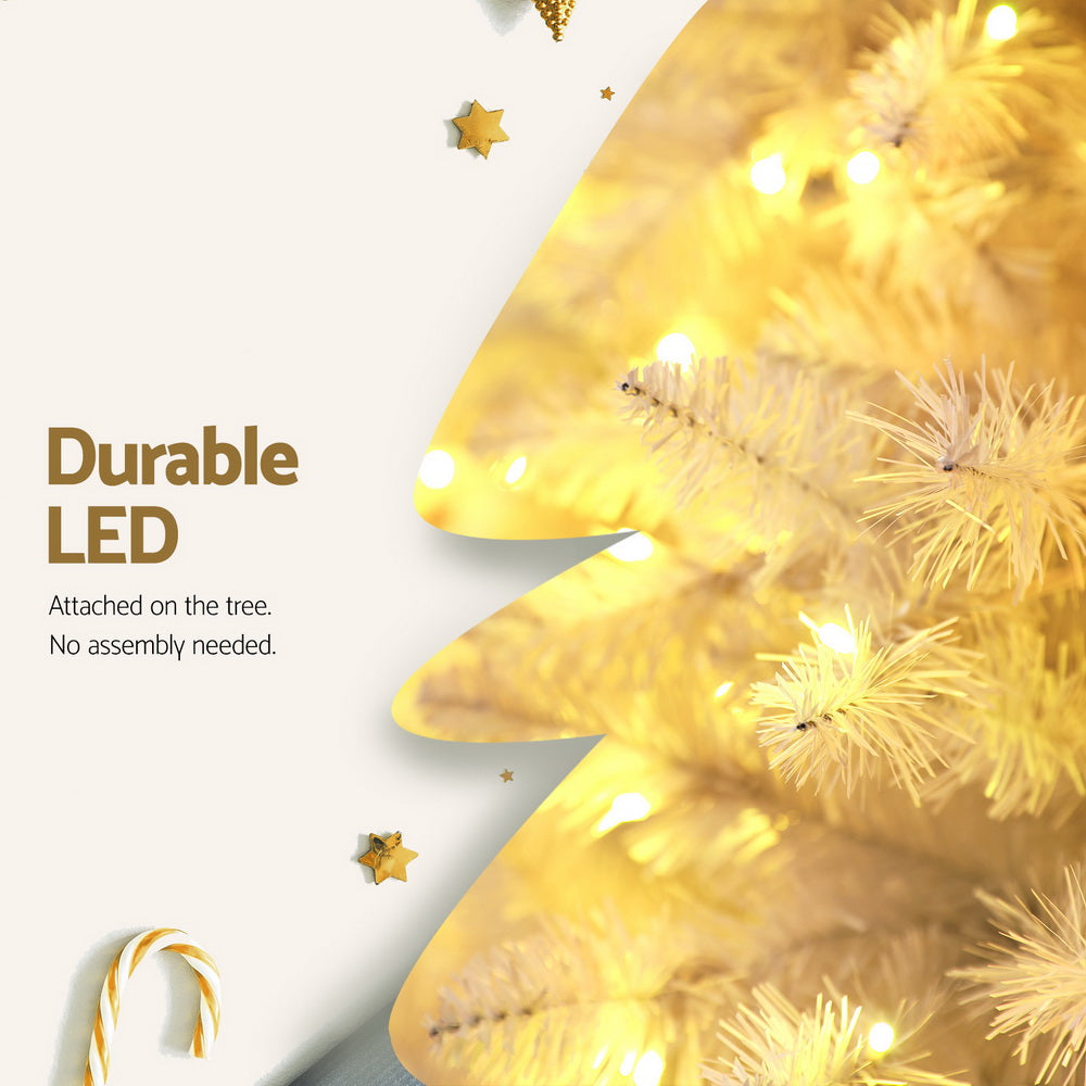 7FT White Christmas Tree with 500 LED Lights