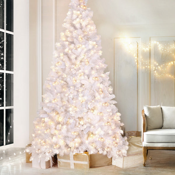 7FT White Christmas Tree with 500 LED Lights