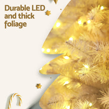 7FT White Pre-Lit Christmas Tree with 450 RGB LEDs & Remote Control