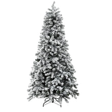 7FT Snow-Flocked Christmas Tree with 500 LED Lights